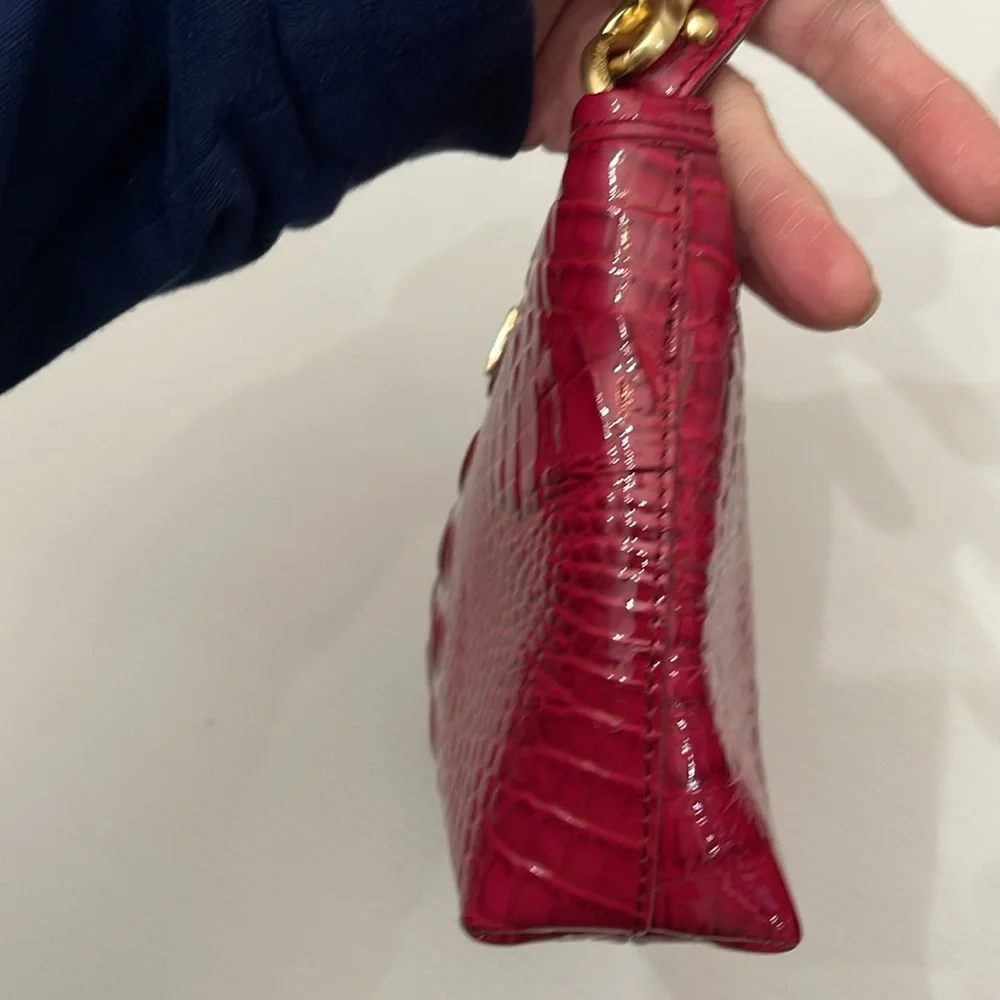 BRAHMIN LEATHER ANY TIME SHOULDER & WRISTLET WOMENS SIZE M - Picture 5 of 16